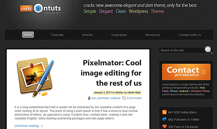 cracks wp theme